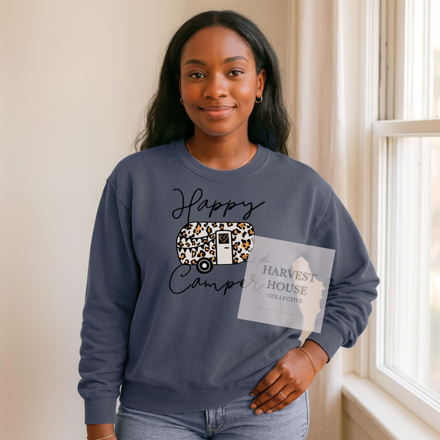 Happy Camper Comfort Color Crewneck