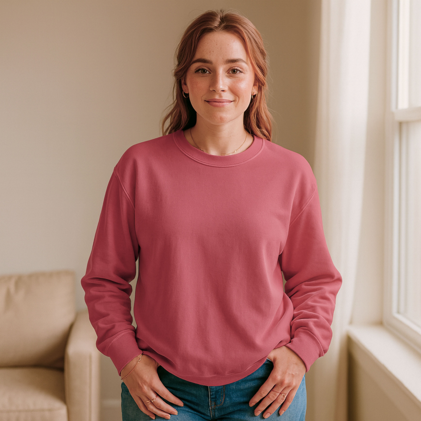 Orange Fall Comfort Colors Crewneck