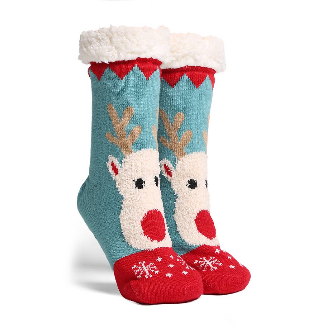 Luxury Soft Reindeer Mini Crew Winter Socks