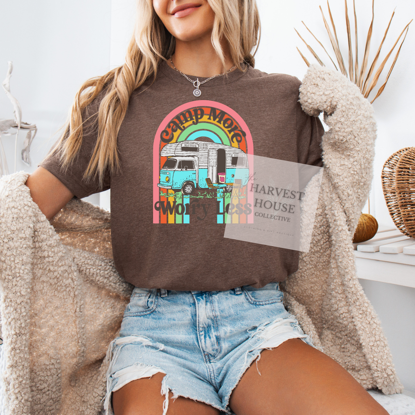 Camp More Worry Less Bella Canvas Tee