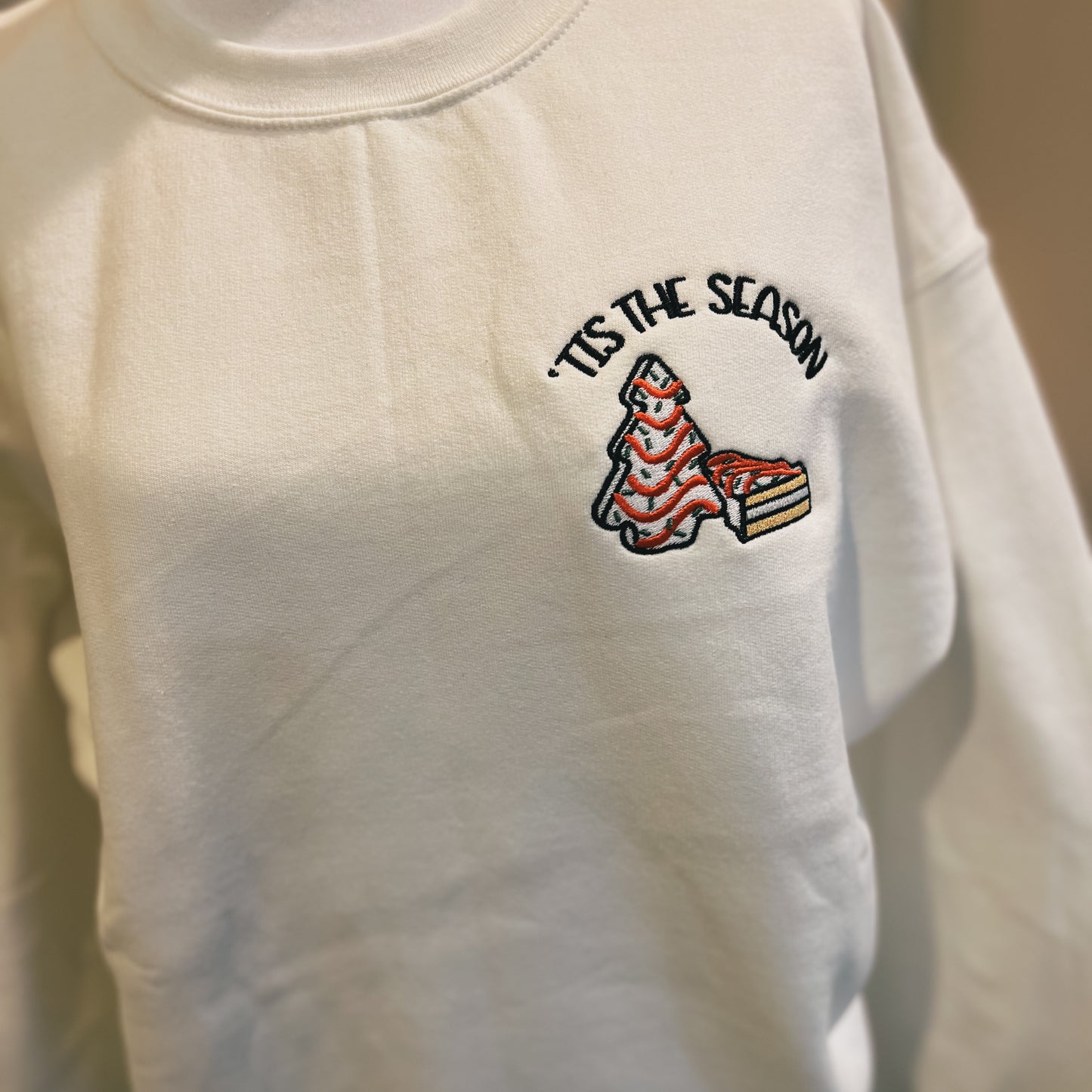Embroidered Tis The Season Crewneck