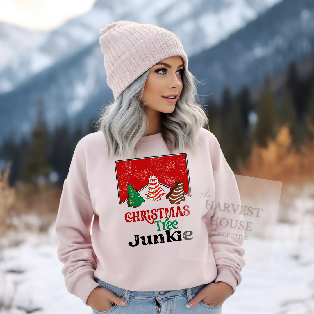 Christmas Tree Junkie Sweatshirt