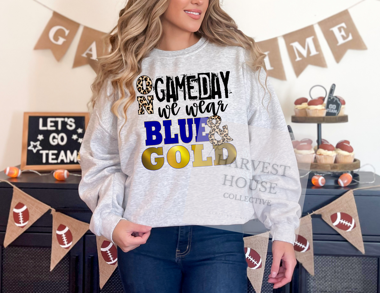 On Gameday We Wear Blue And Gold (Design 2) Shirt