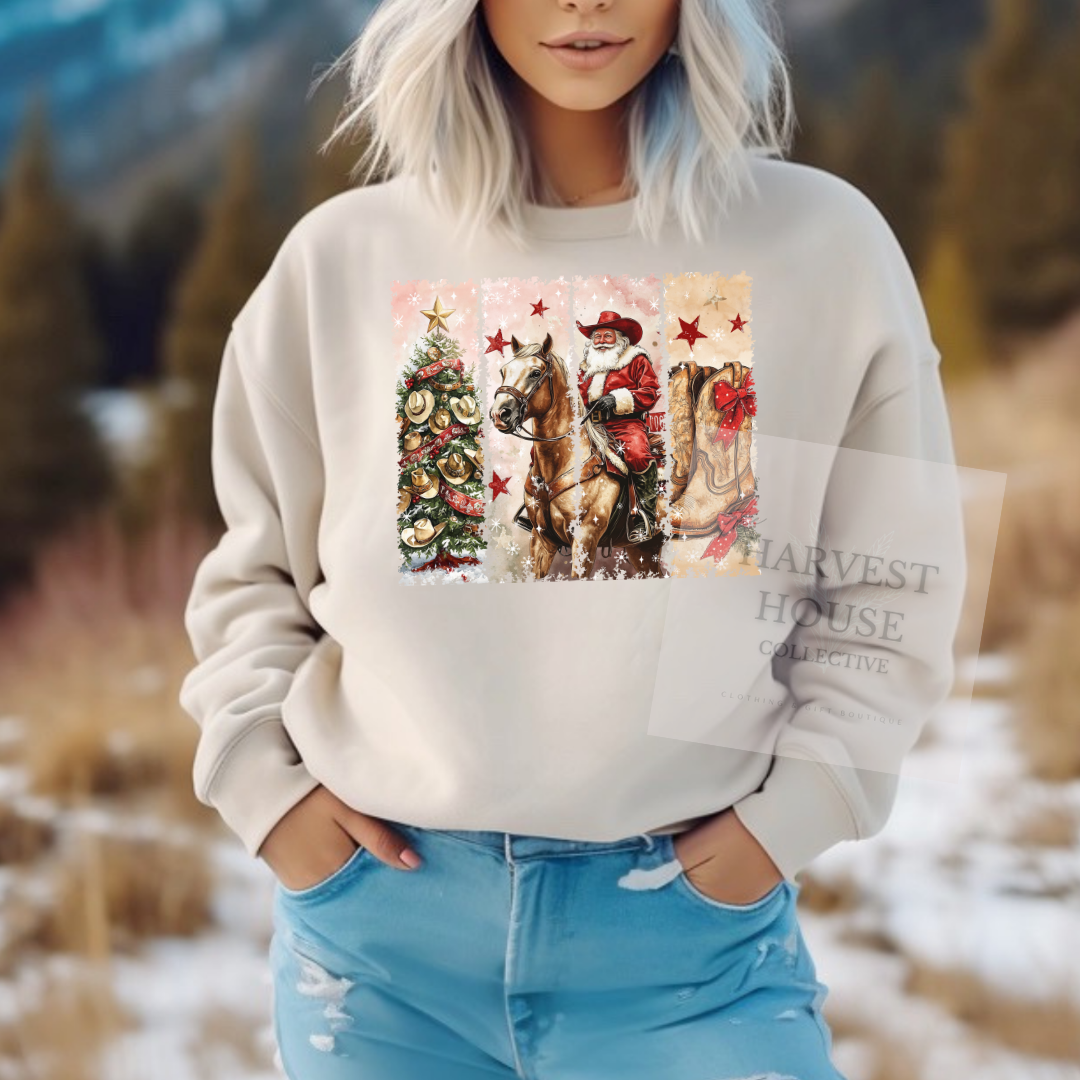 Cowboy Santa Sweatshirt