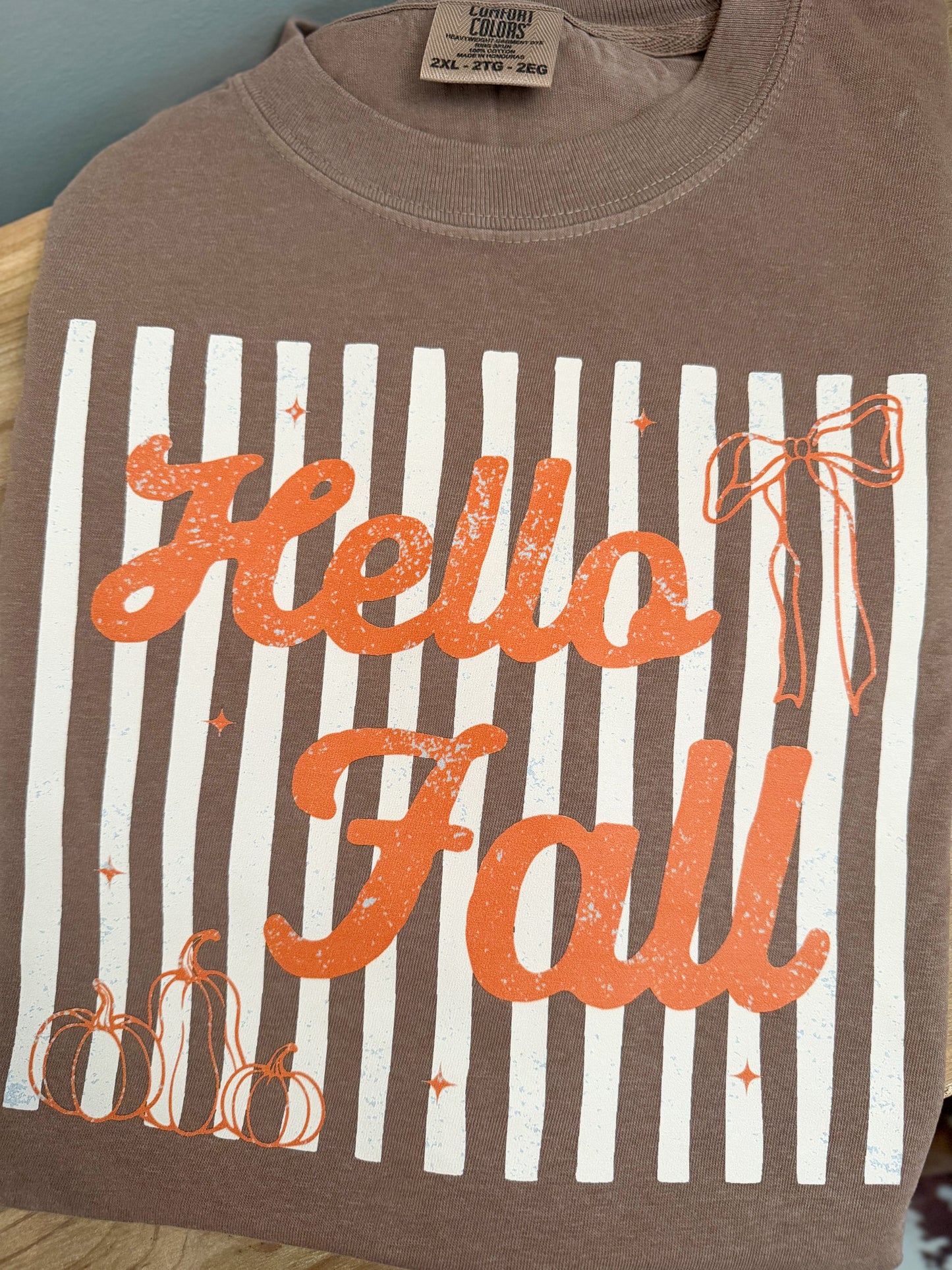 Orange Hello Fall Shirt