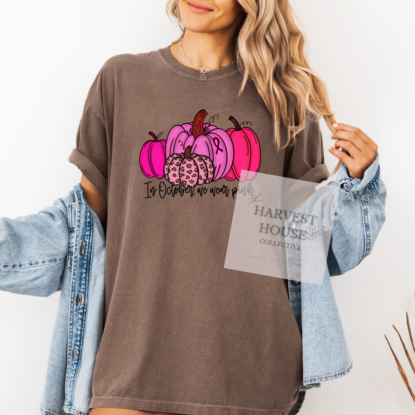 In October We Wear Pink Comfort Color Tee