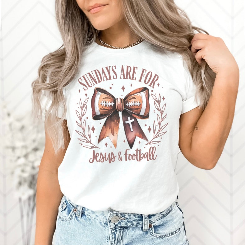 Sundays Are For Football And Jesus Tee