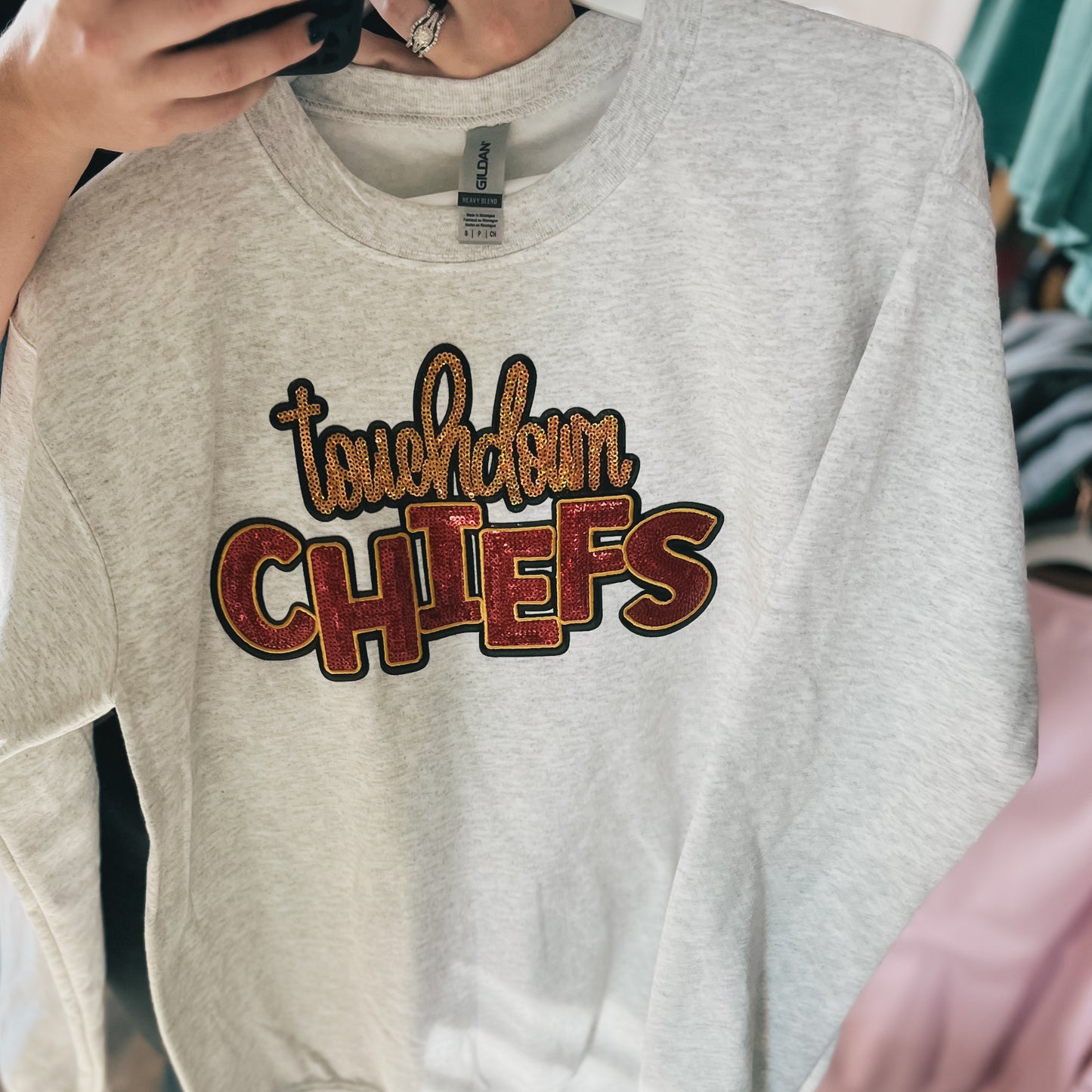 Sequin KC Crewneck