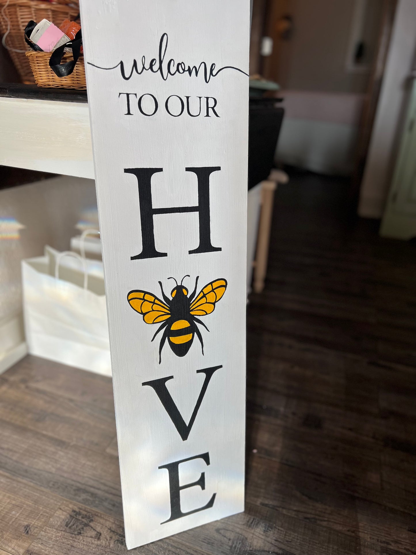 Welcome To Our Hive 3Ft Sign