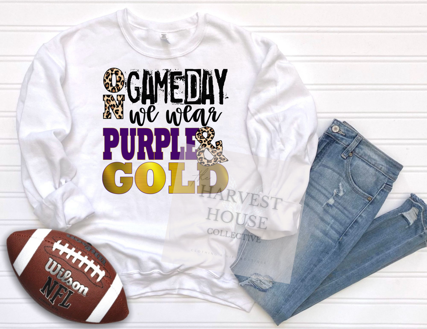 On Gameday We Wear Purple And Gold (Design 2) Shirt