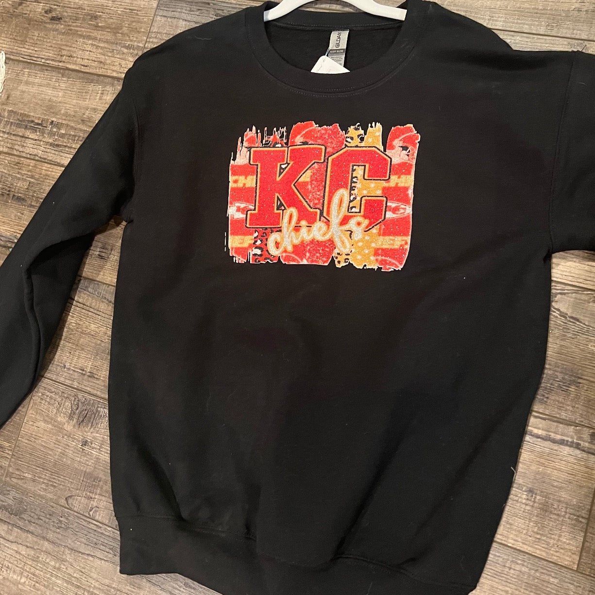 Black KC Glitter Overlay Shirt