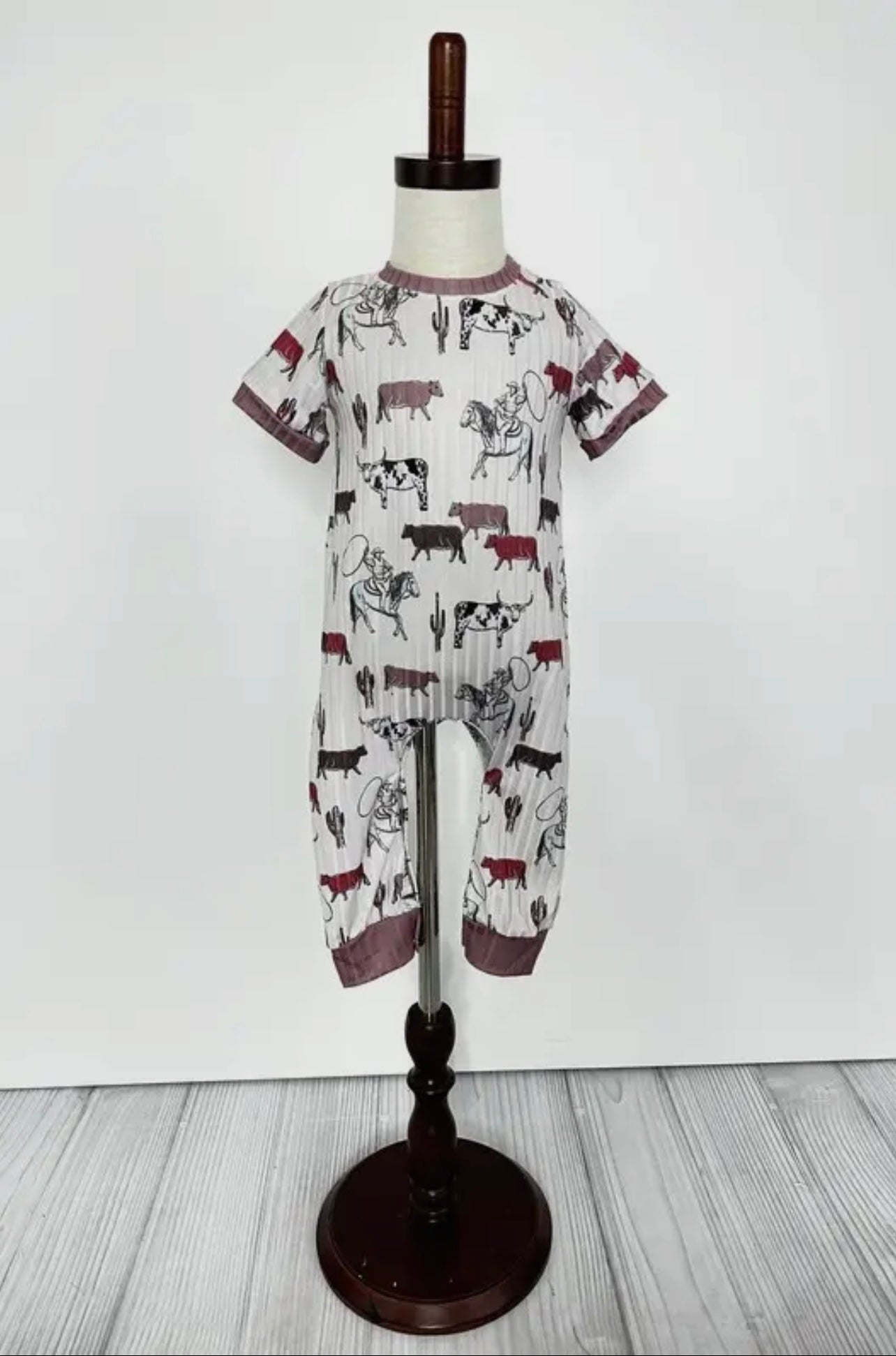 Ropin Cattle Boy Romper