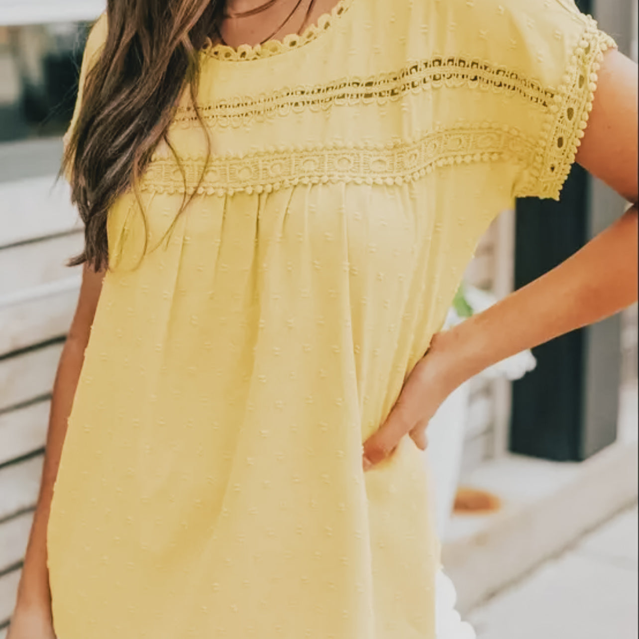 Yellow Crochet Top