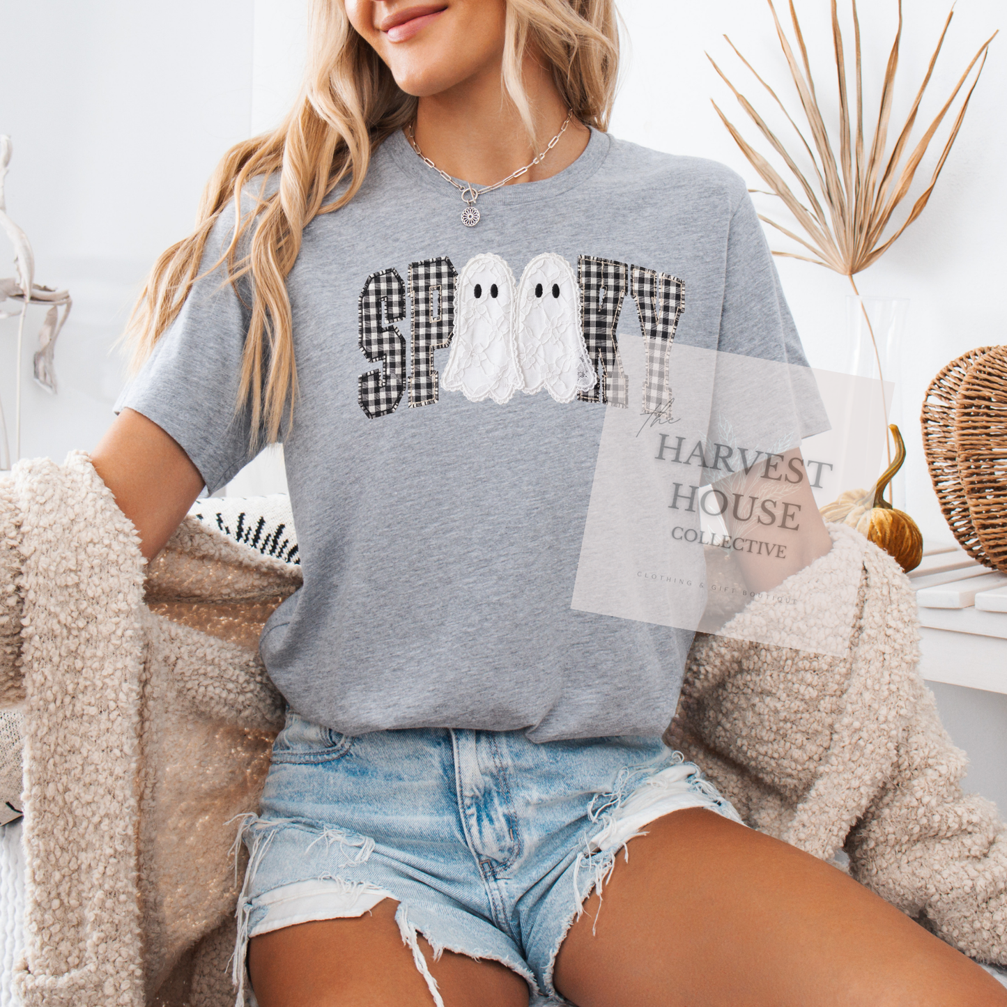Faux Lace Spooky Shirt
