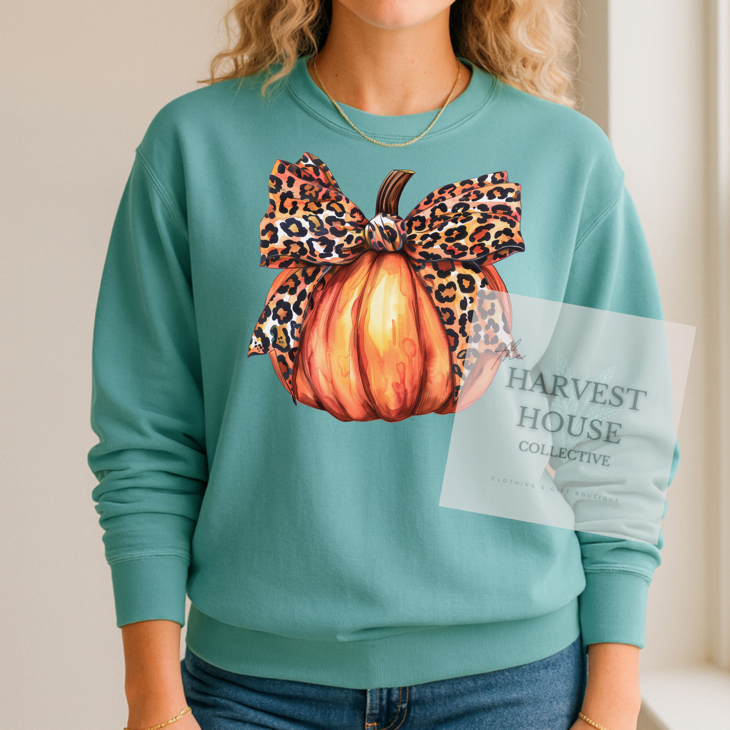 Leopard Pumpkin Crewneck