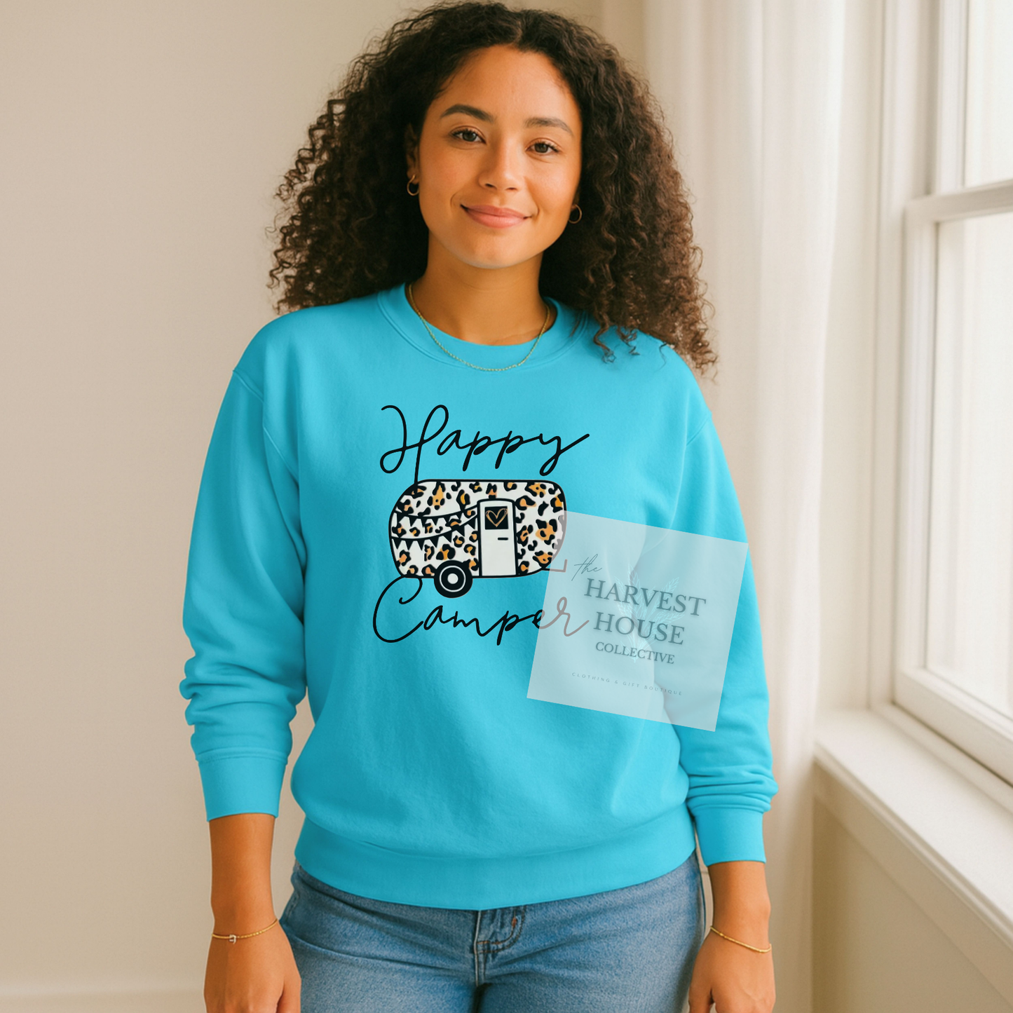 Happy Camper Comfort Color Crewneck