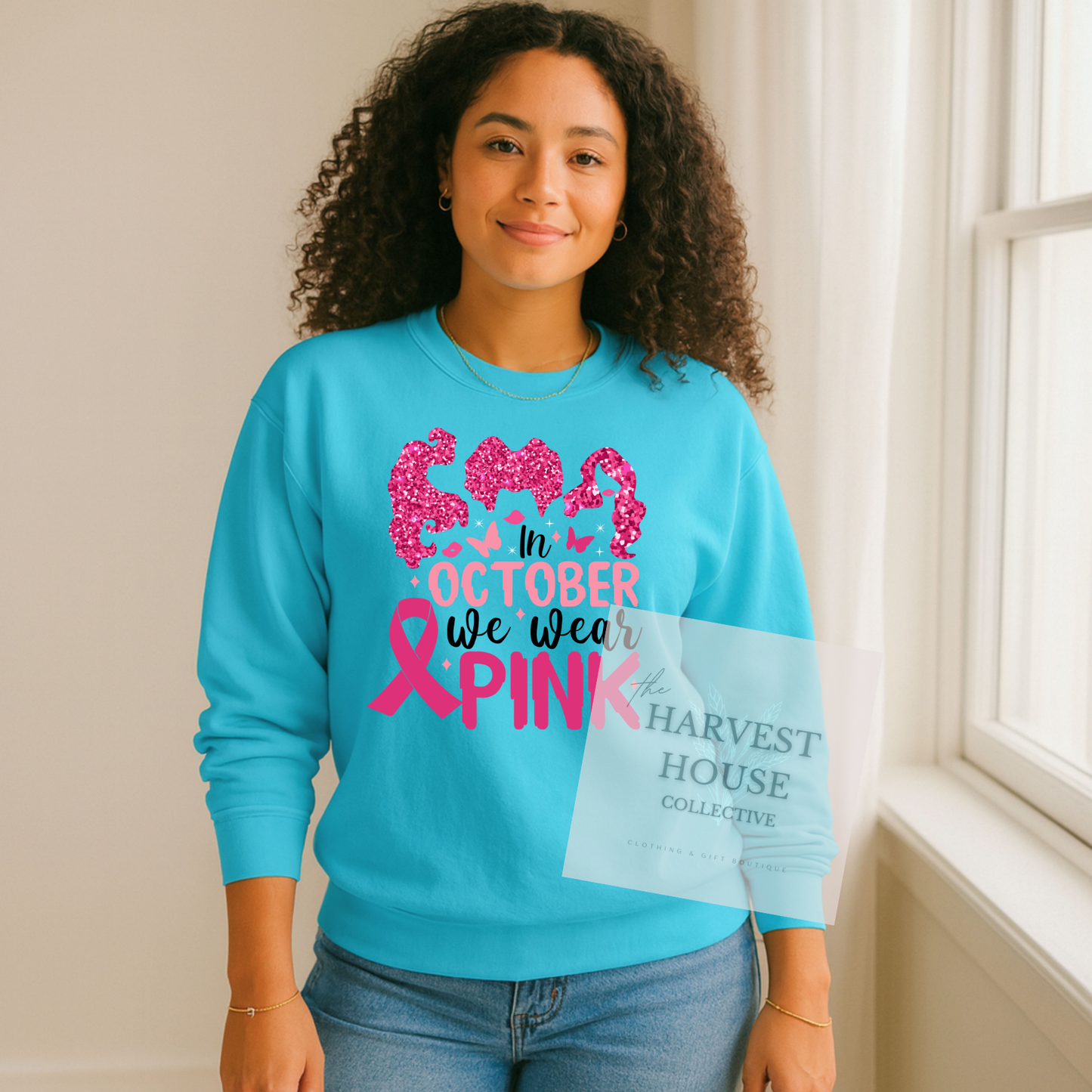 We Wear Pink Comfort Color Crewneck