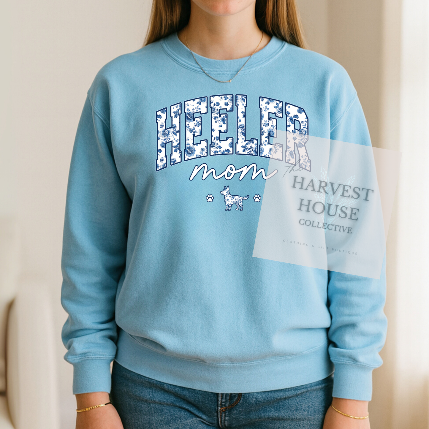 Floral Heeler Mom Shirt