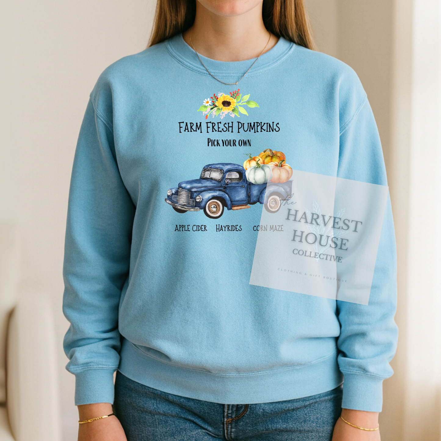 Farm Fresh Pumpkins Crewneck