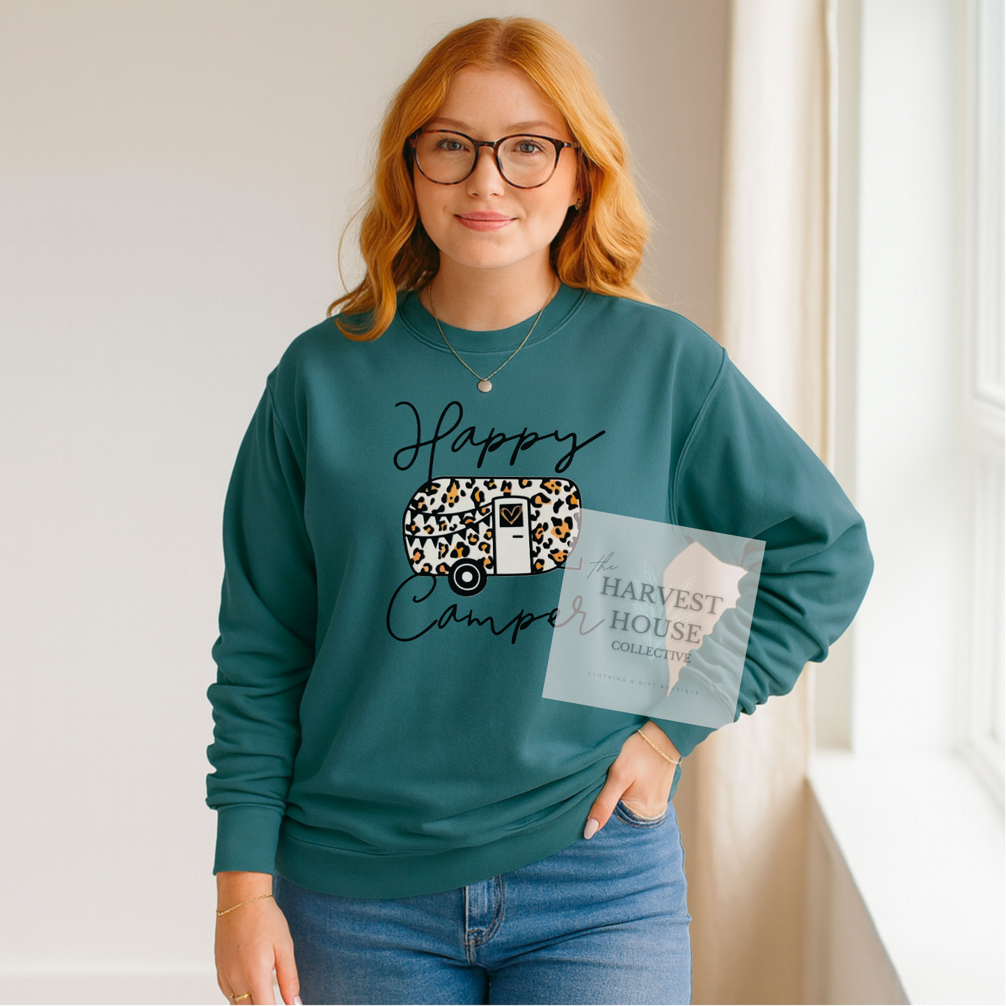 Happy Camper Comfort Color Crewneck