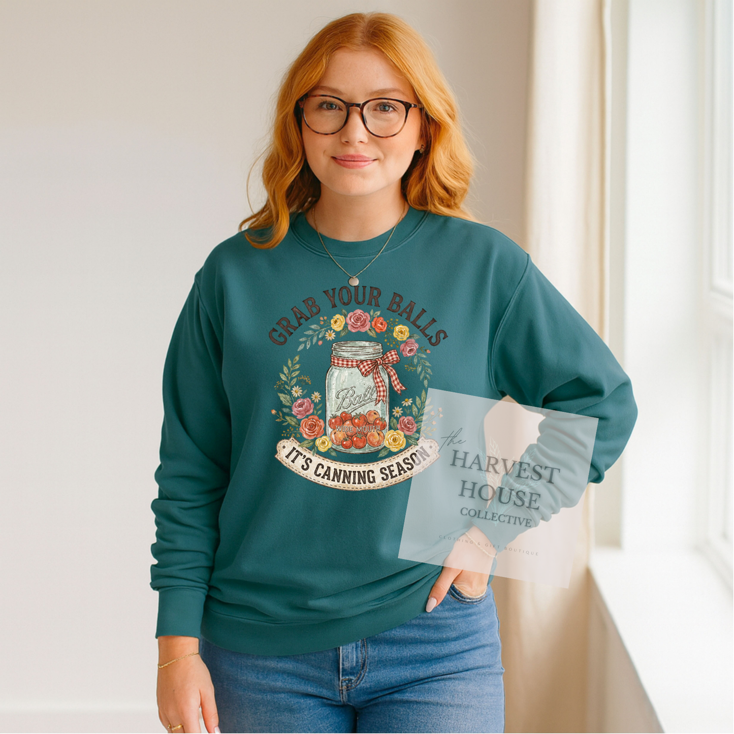 Canning Season Comfort Color Crewneck