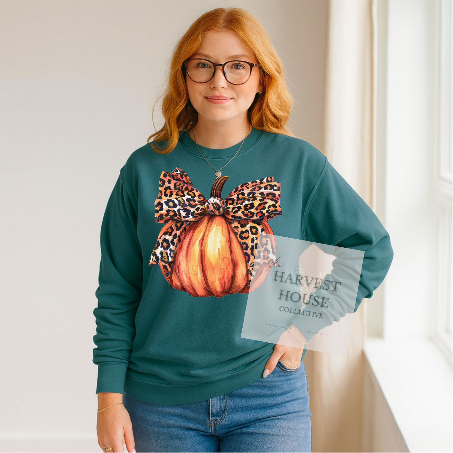 Leopard Pumpkin Crewneck