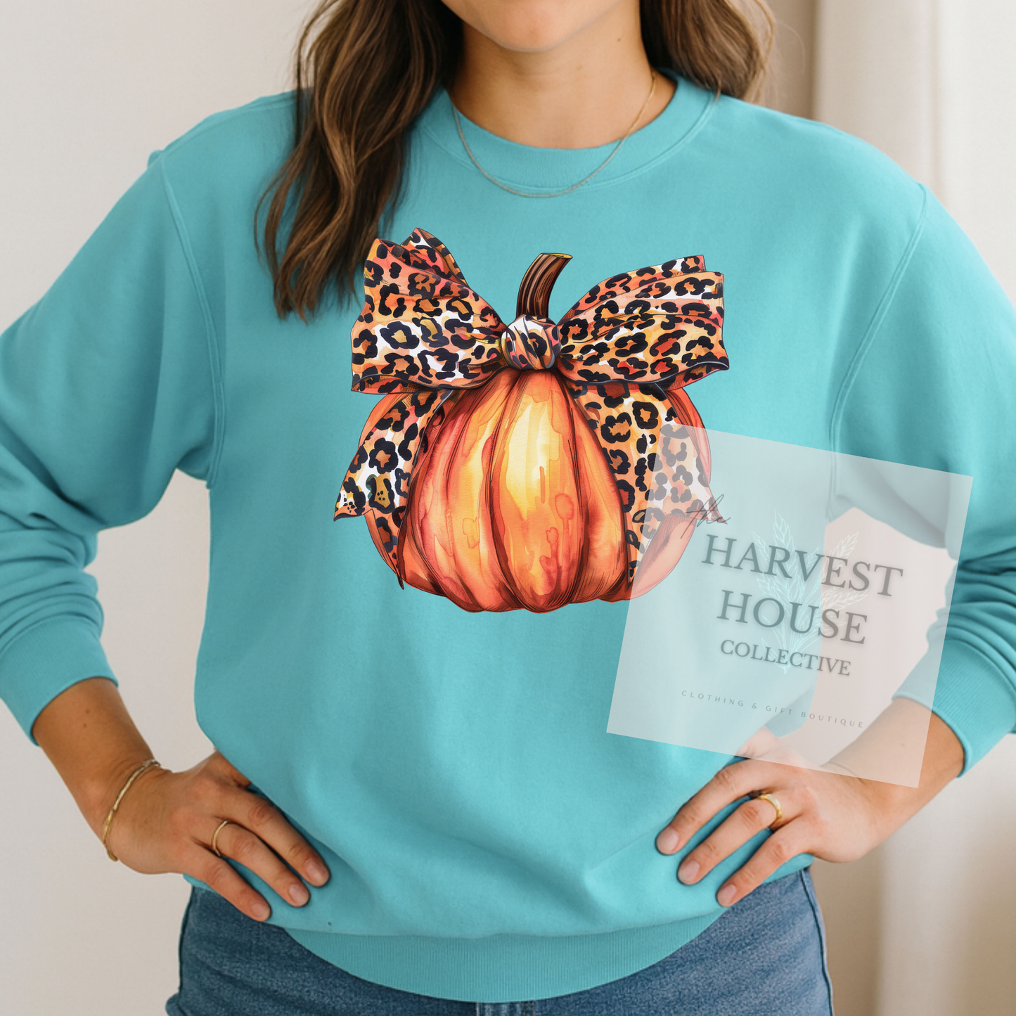 Leopard Pumpkin Crewneck