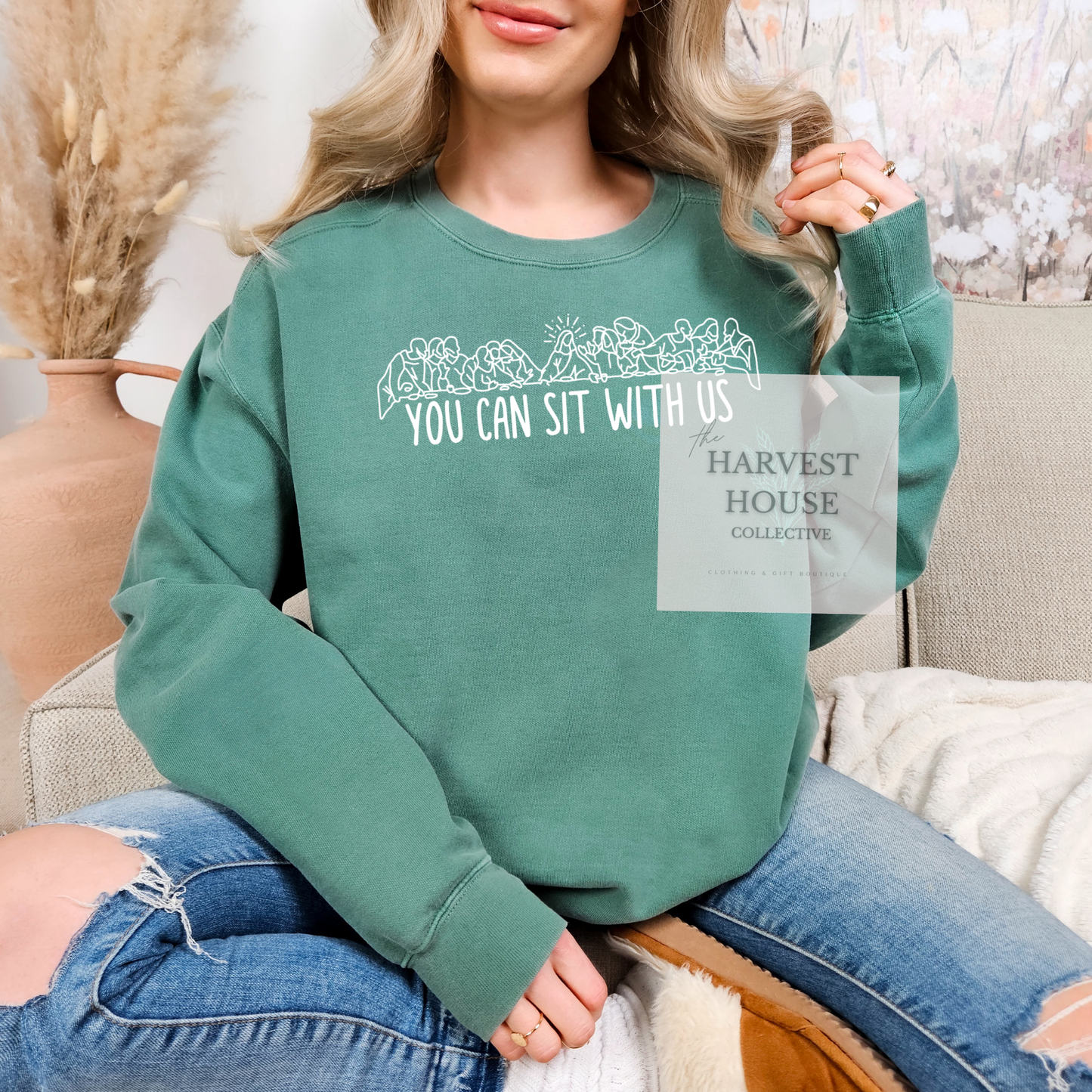 You Can Sit With Us Comfort Color Crewneck
