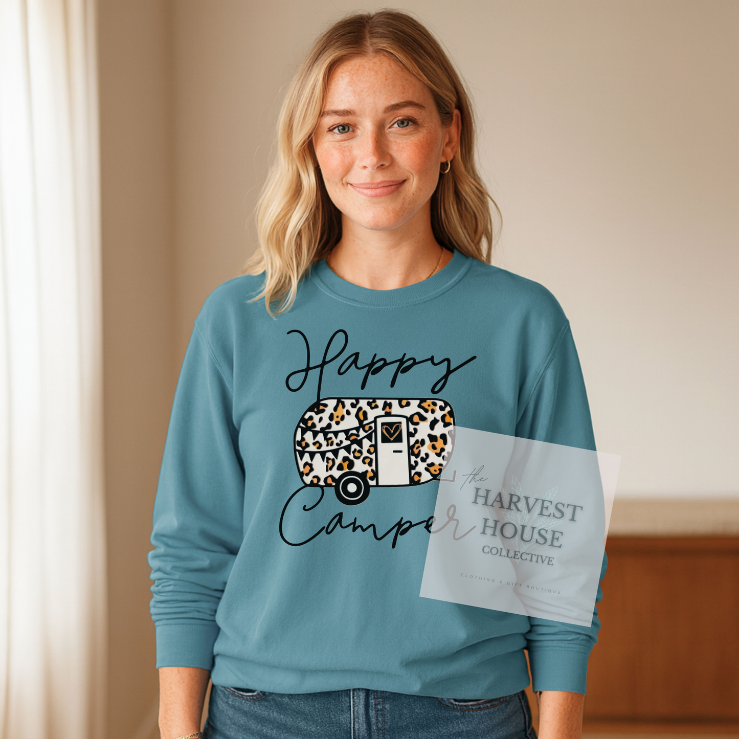 Happy Camper Comfort Color Crewneck