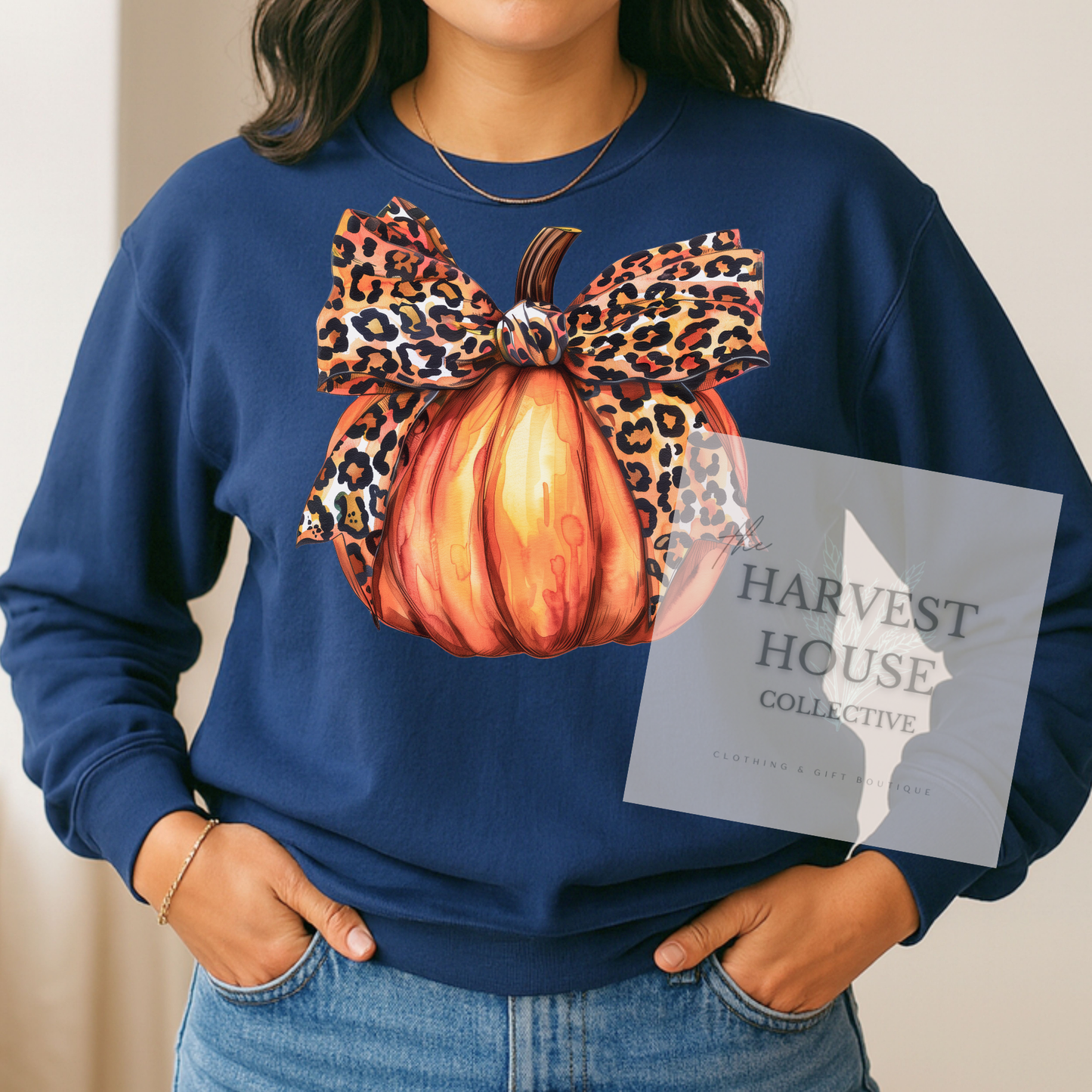 Leopard Pumpkin Crewneck