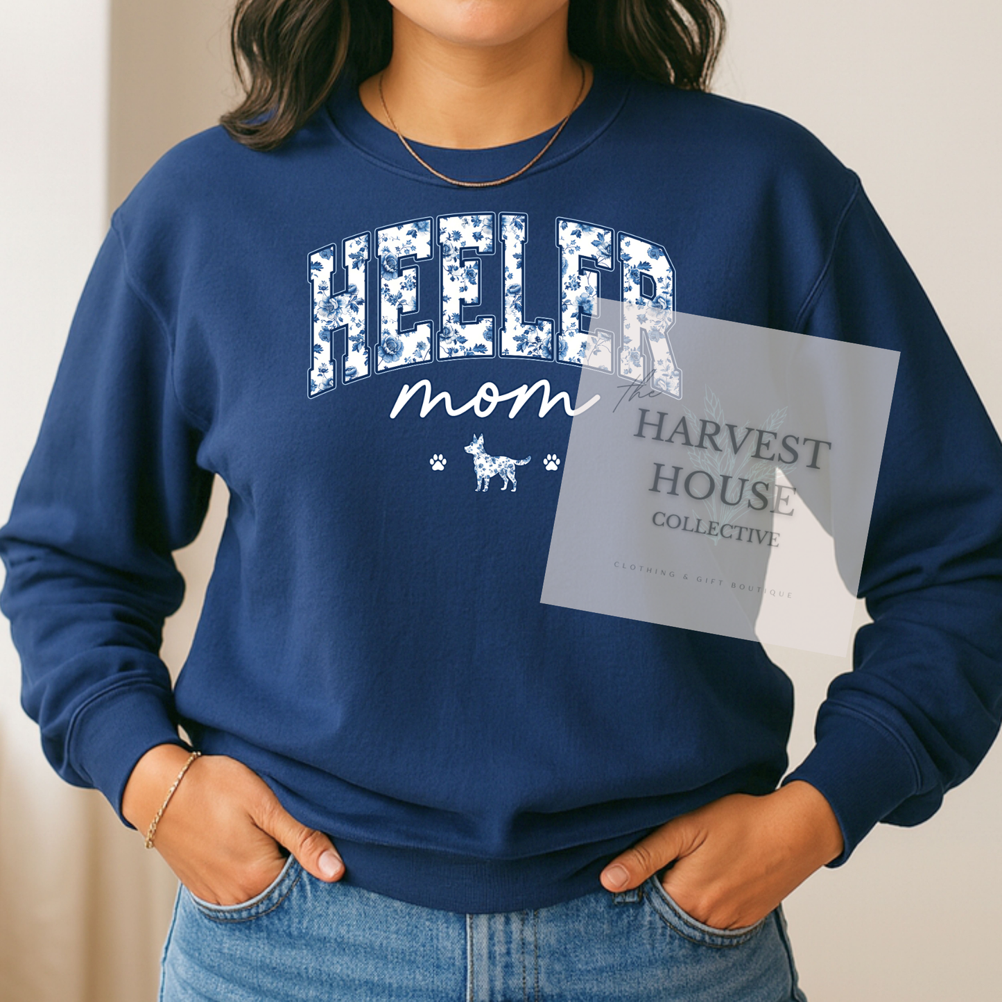 Floral Heeler Mom Shirt