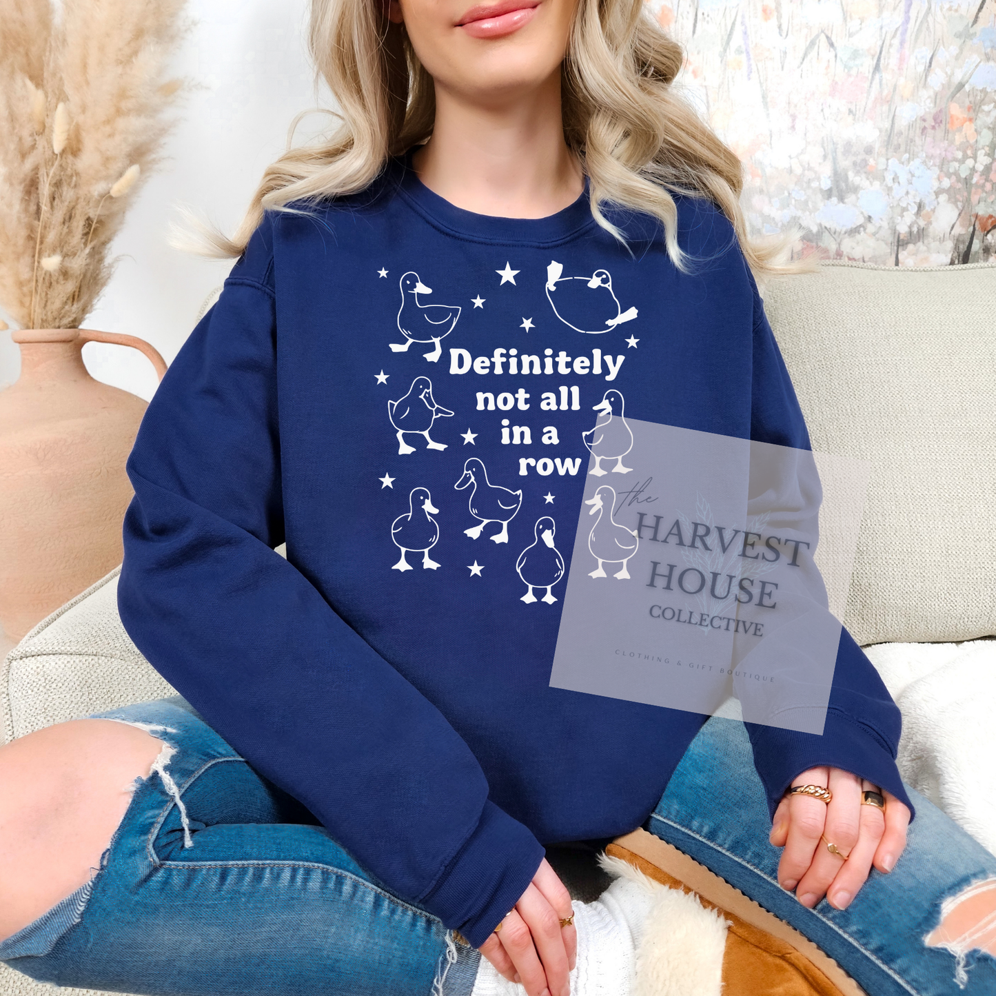 Ducks In A Row Comfort Color Crewneck