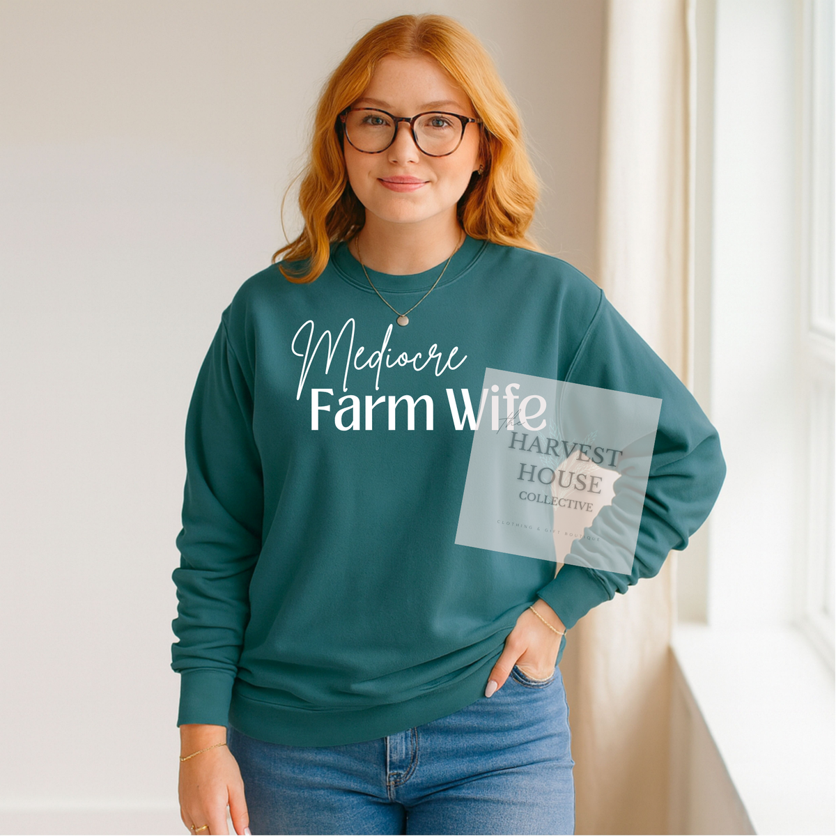 Mediocre Farm Wife Crewneck