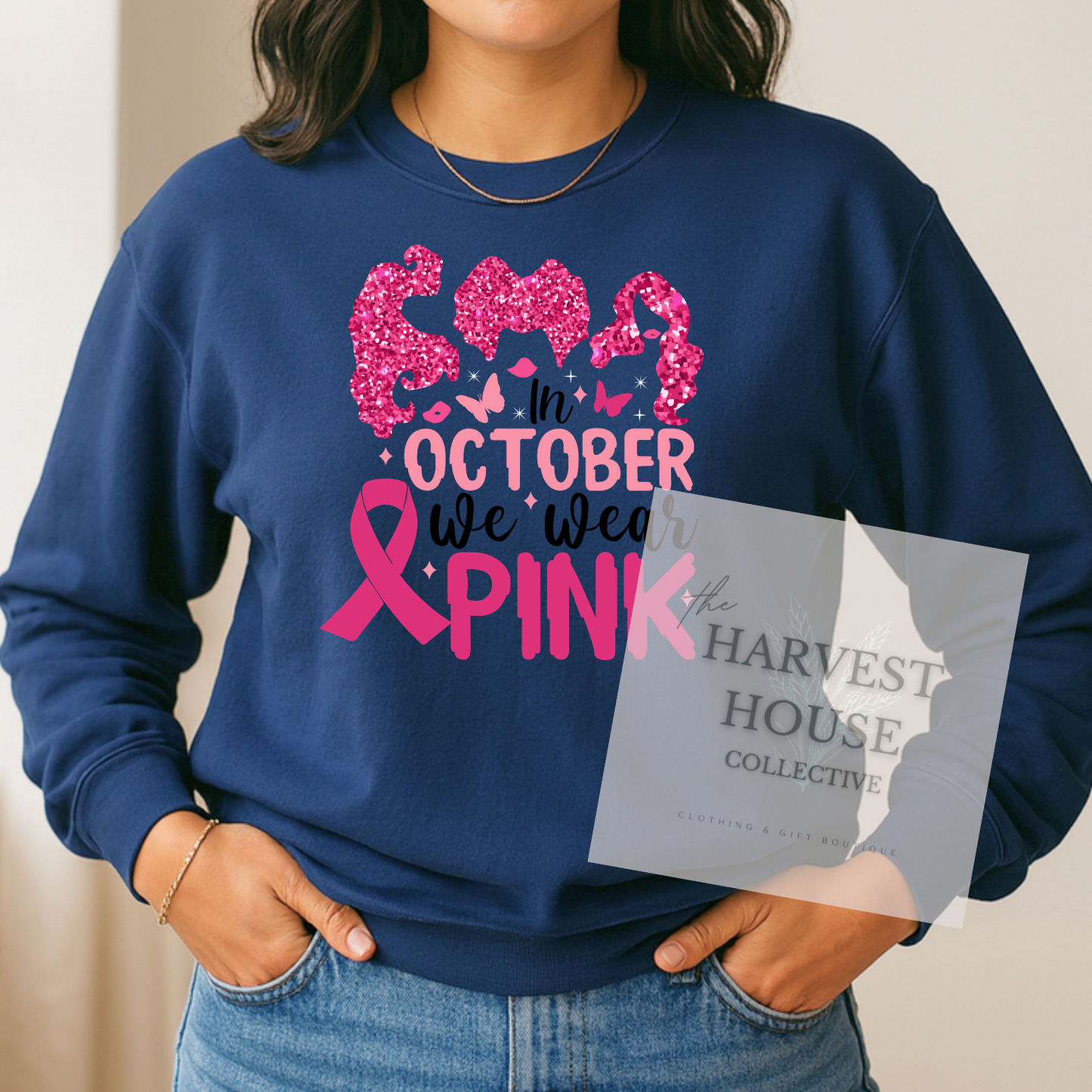 We Wear Pink Comfort Color Crewneck