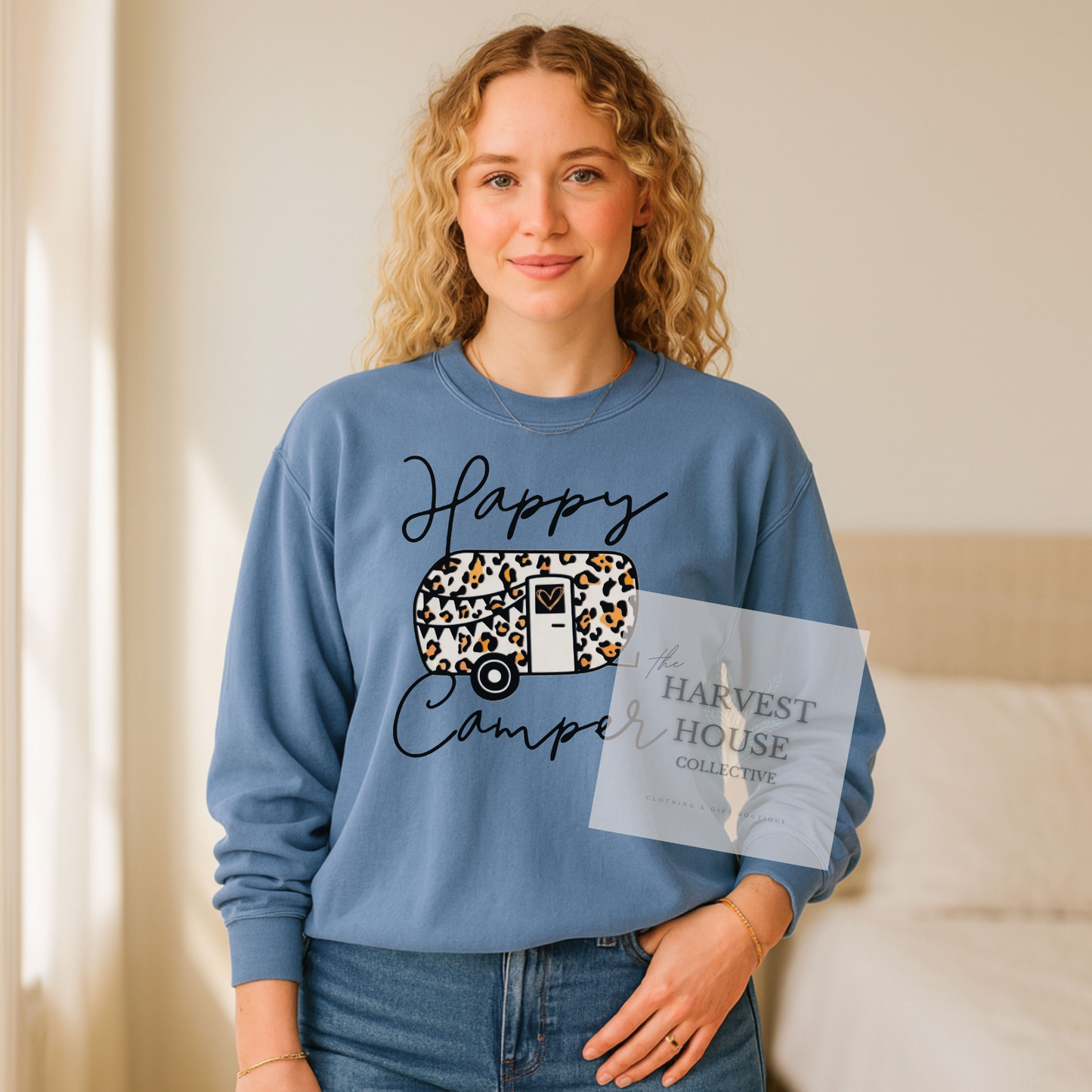 Happy Camper Comfort Color Crewneck