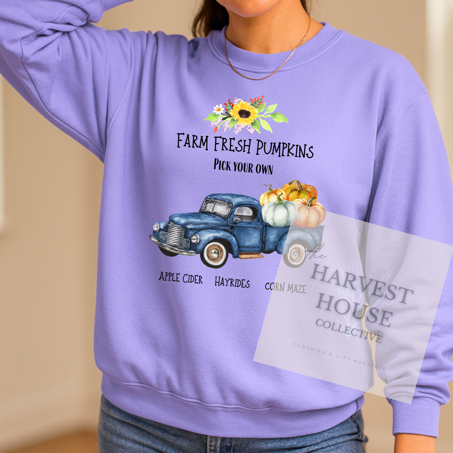 Farm Fresh Pumpkins Crewneck