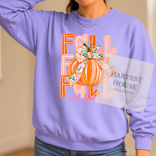 Orange Fall Comfort Colors Crewneck