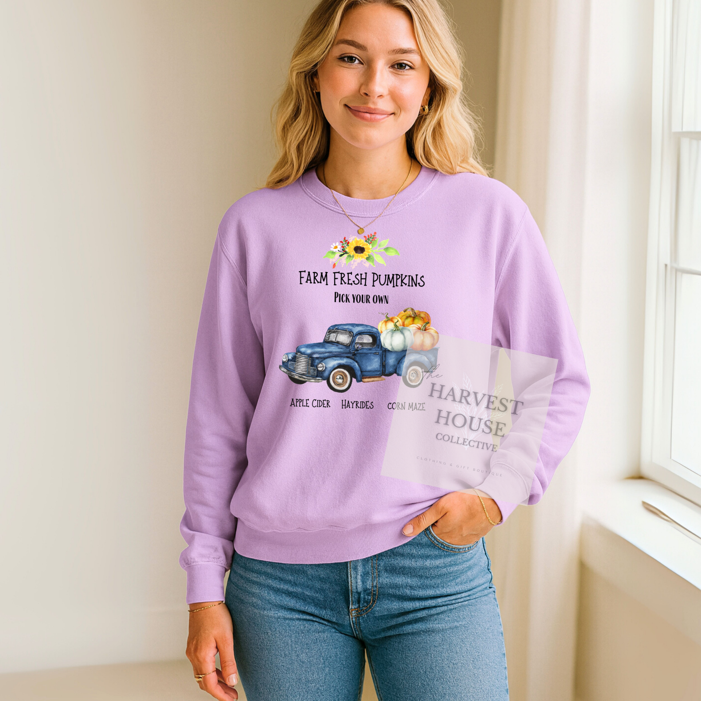 Farm Fresh Pumpkins Crewneck