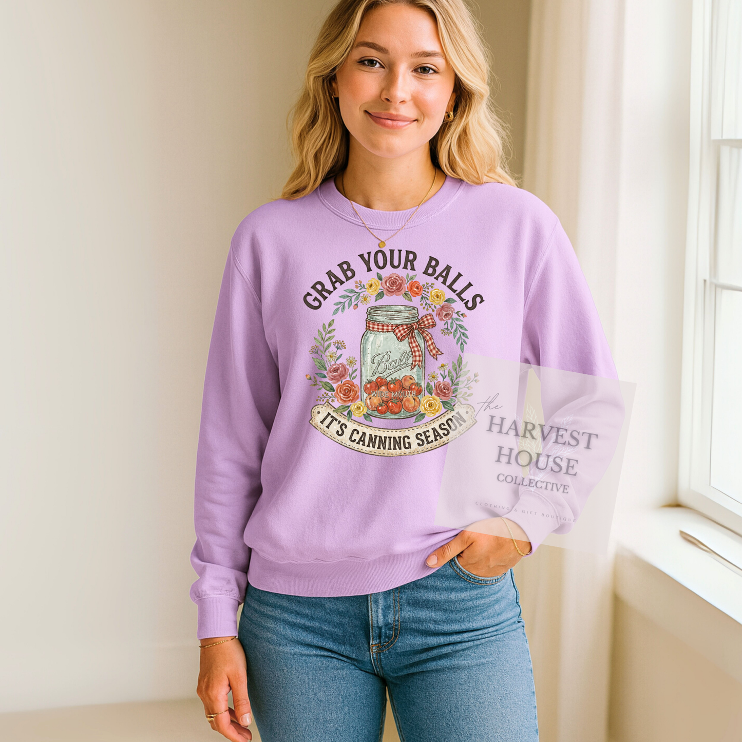 Canning Season Comfort Color Crewneck