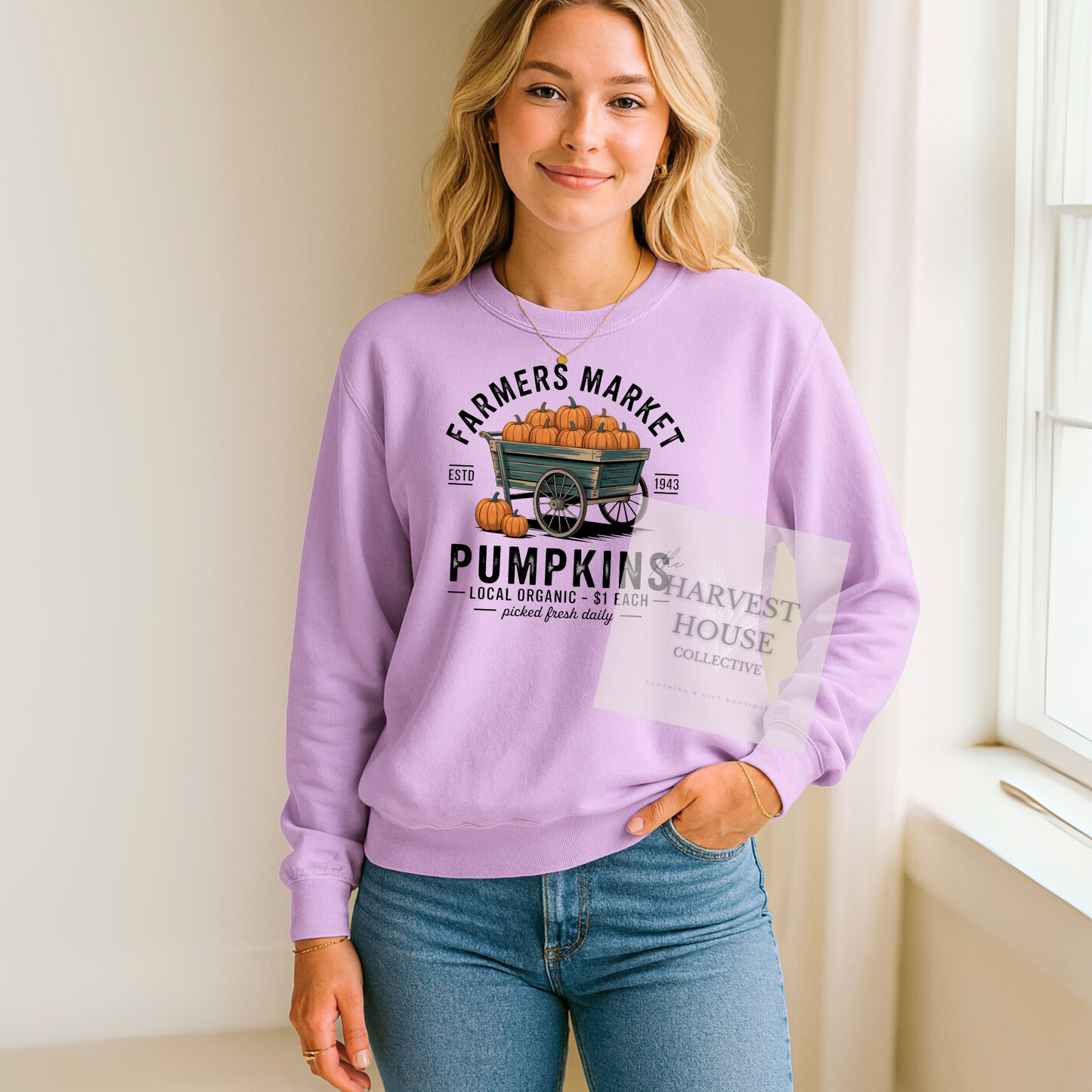 Farmers Market Comfort Colors Crewneck