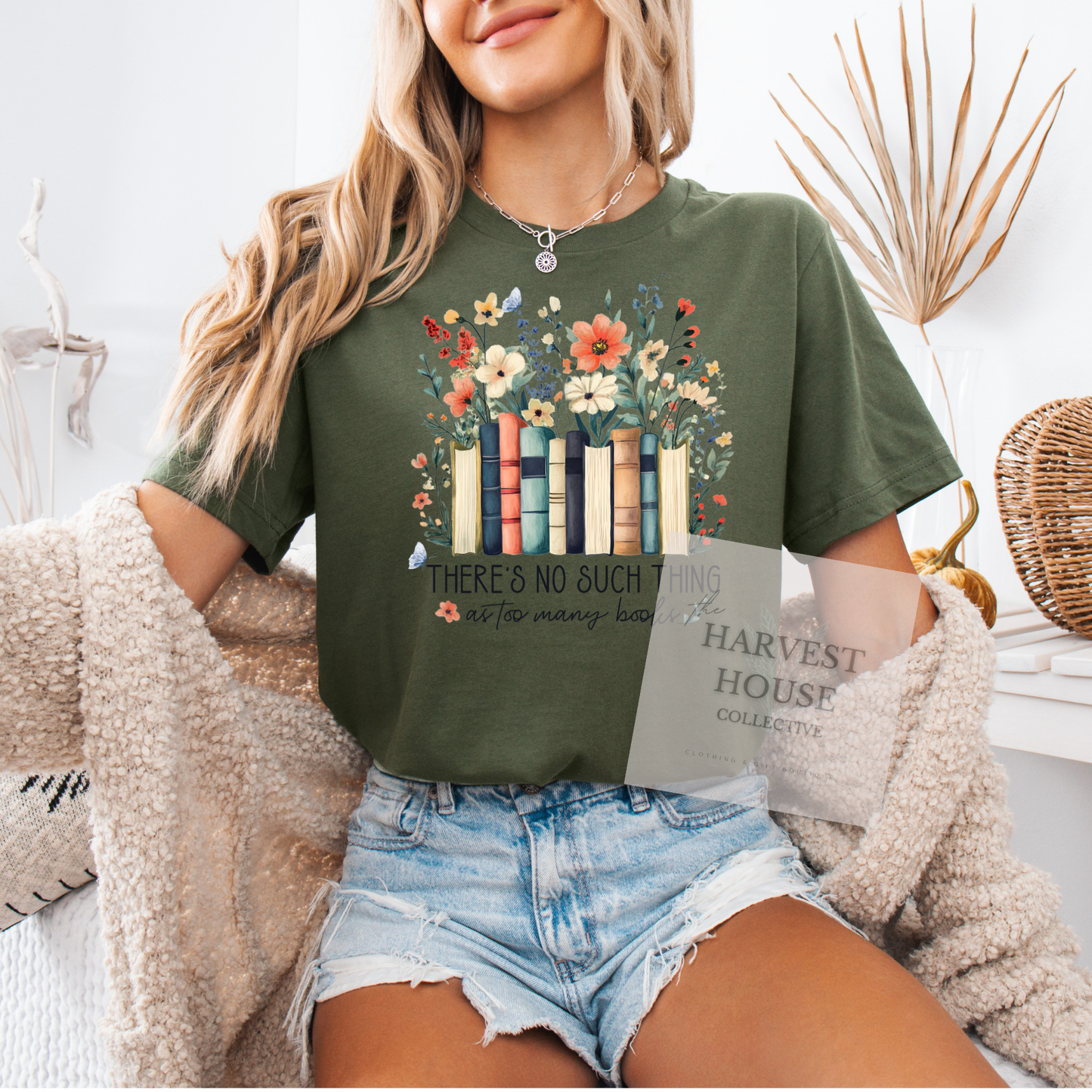 There's No Such Thing As Too Many Books Tee