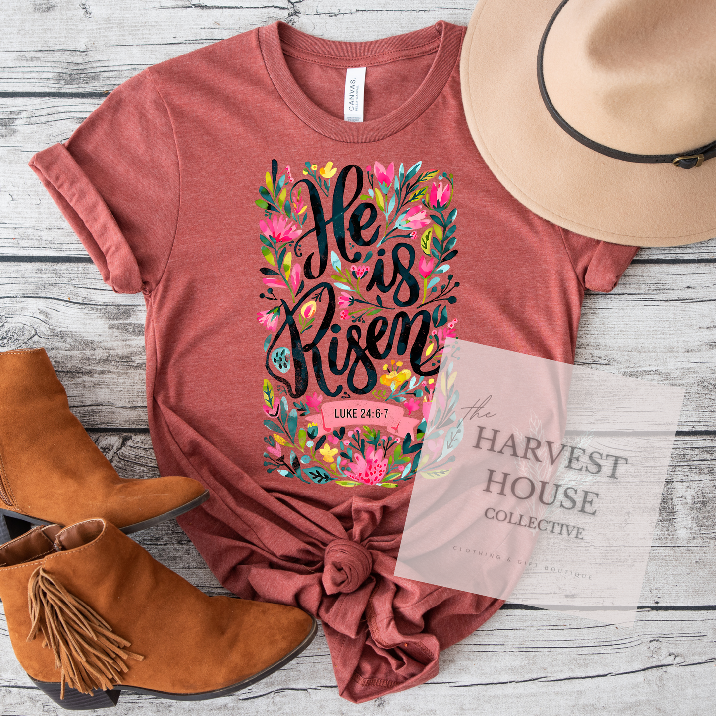 He Is Risen Tee