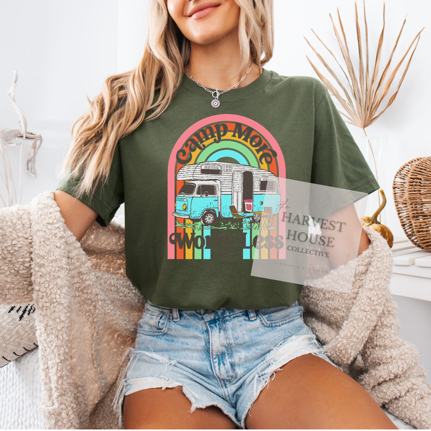 Camp More Worry Less Bella Canvas Tee