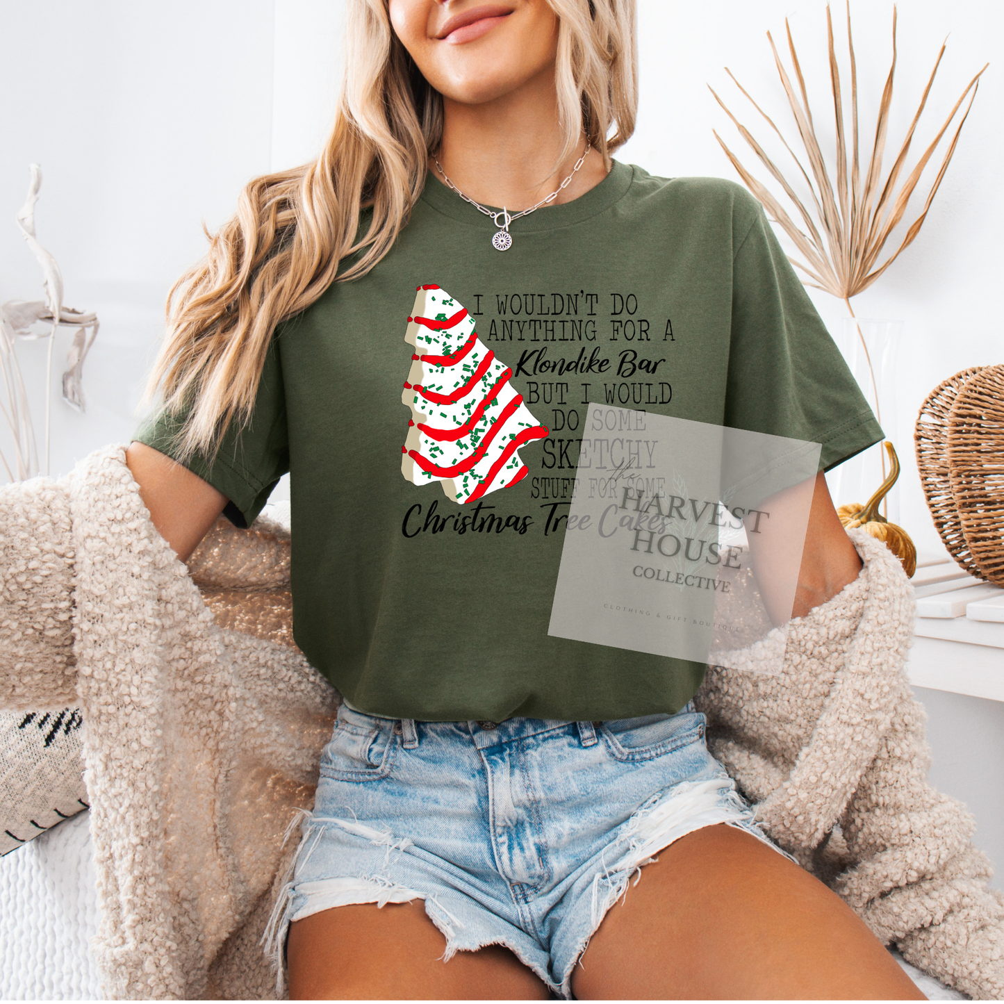 Christmas Tree Cake Bella Canvas Tee