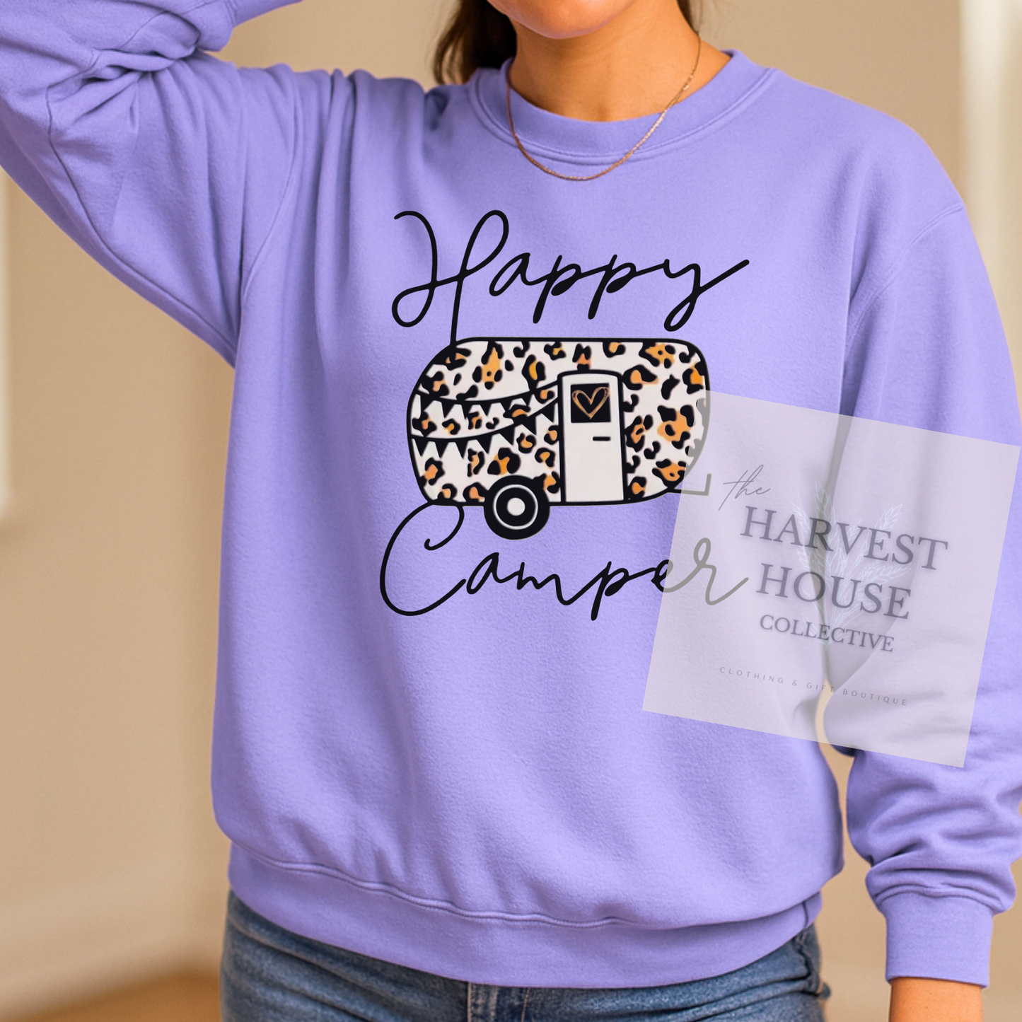 Happy Camper Comfort Color Crewneck
