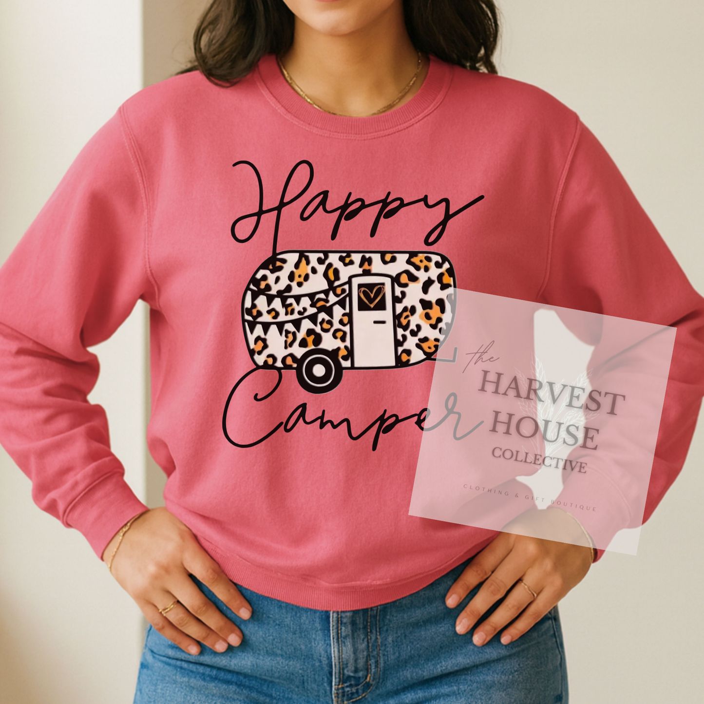 Happy Camper Comfort Color Crewneck