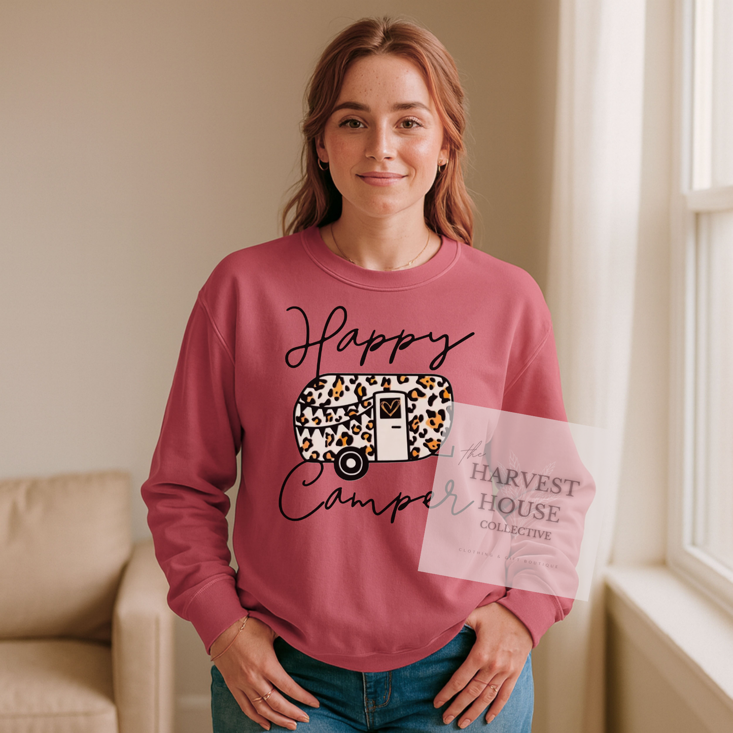 Happy Camper Comfort Color Crewneck