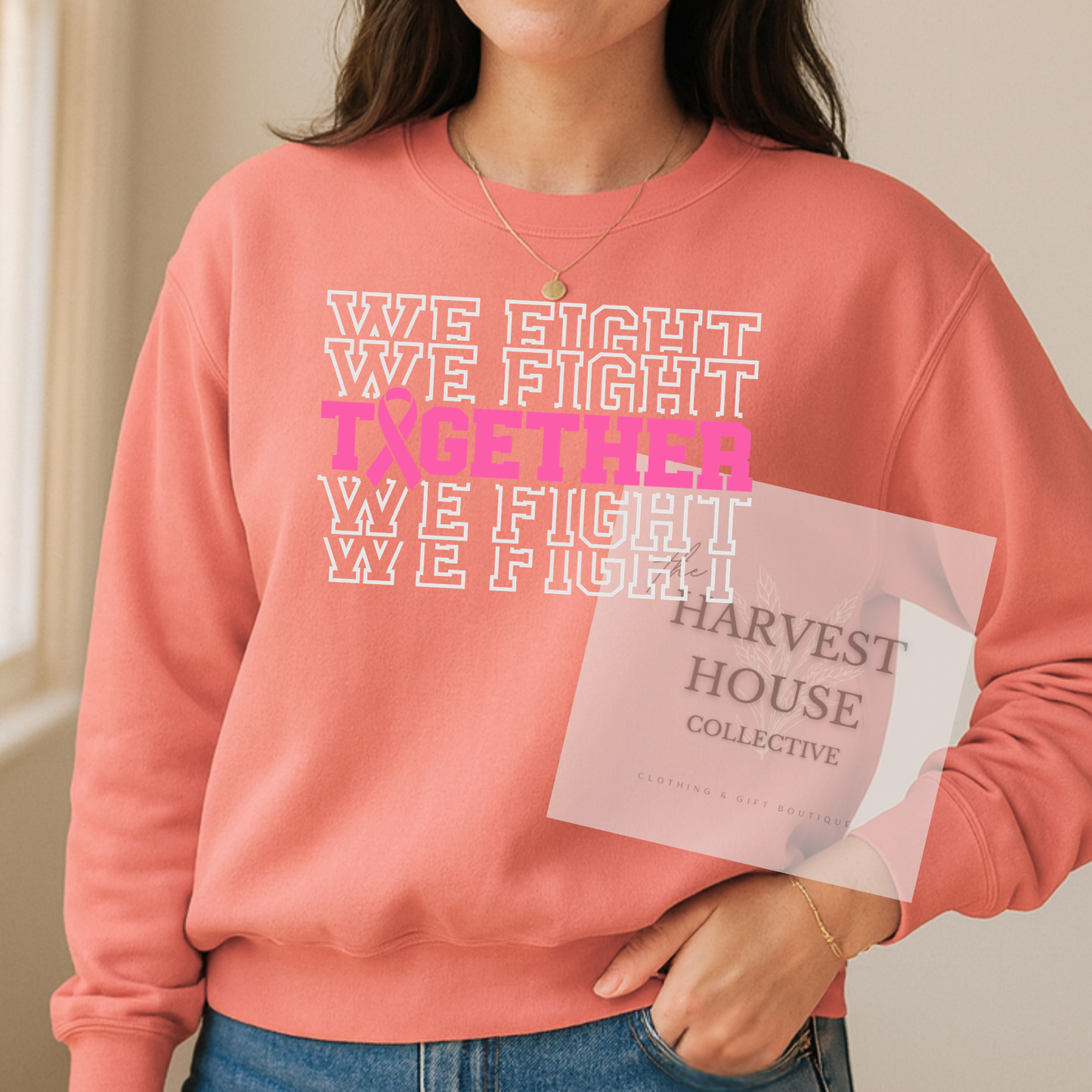 Together We Fight Comfort Color Crewneck