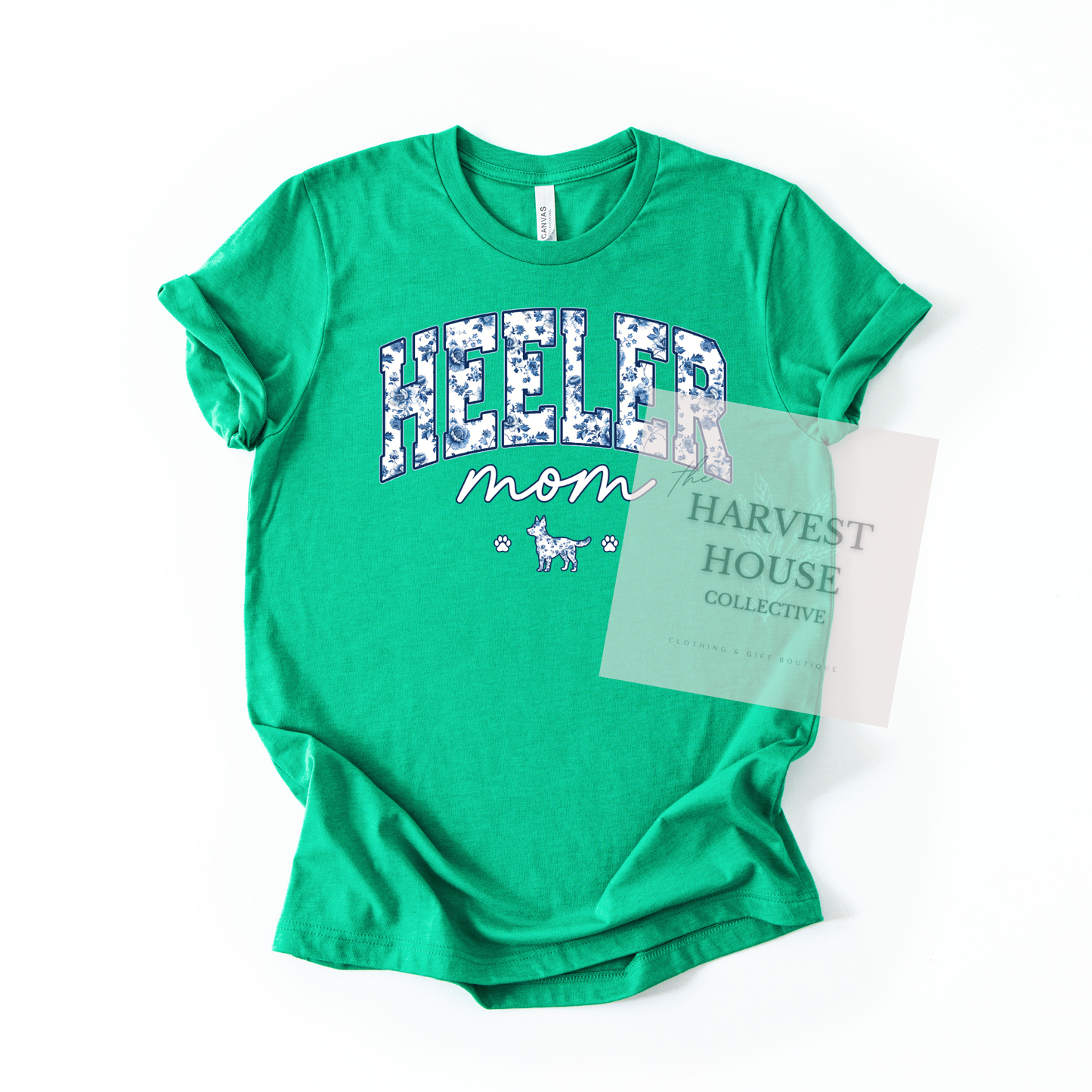 Floral Heeler Mom Shirt