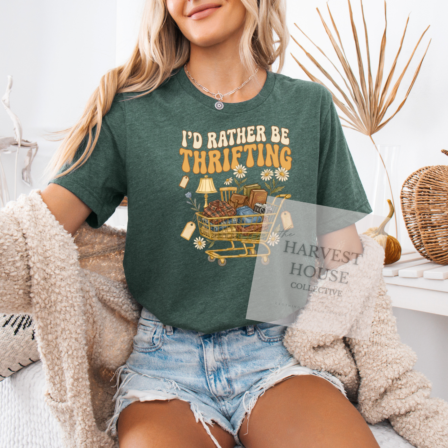 I'd Rather Be Thrifting Bella Canvas Tee